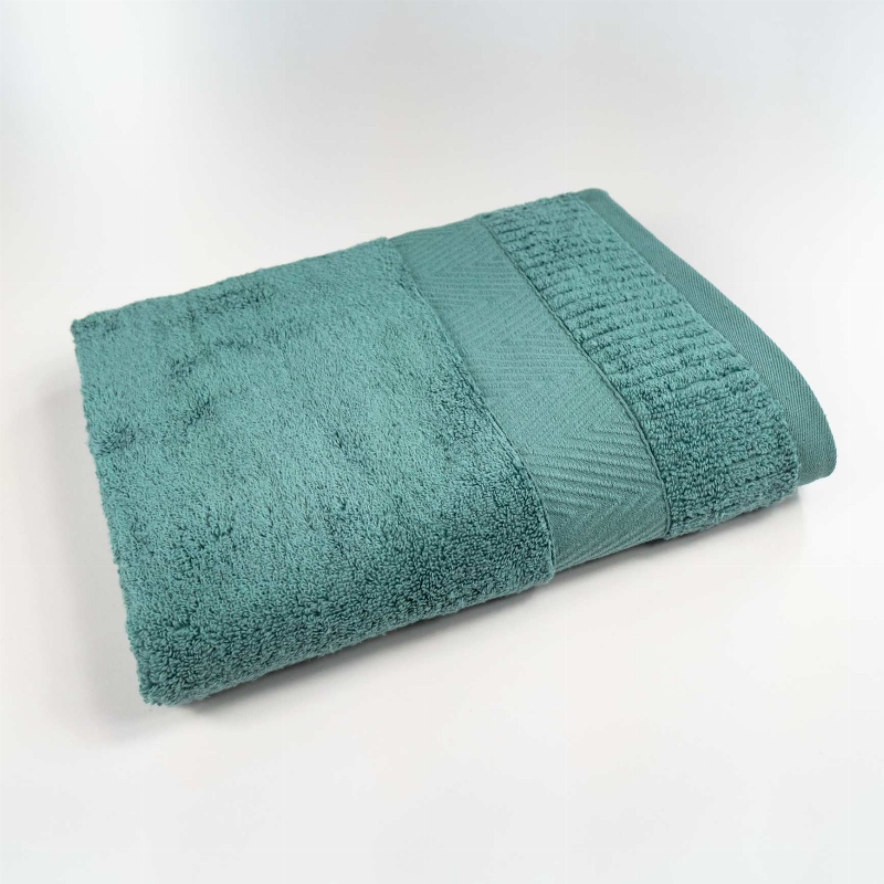 Рушник махровий 50x90см Преміум якості Зеро Твіст Бордюр 550г/м2 GM Textile (М'ятний)